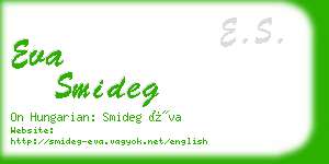 eva smideg business card